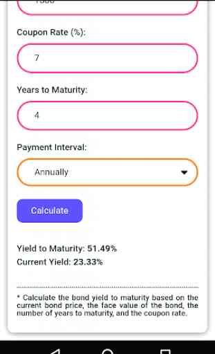 Bond Yield to Maturity Calculator 2