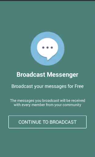 Broadcast Messenger 1