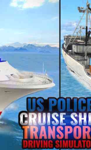 Cruise Ship Driving US Police Transport Simulator 4
