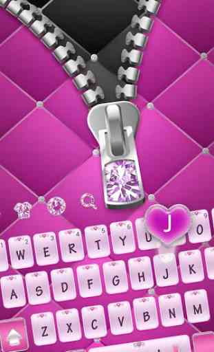 Diamond Zip Pink Keyboard 1