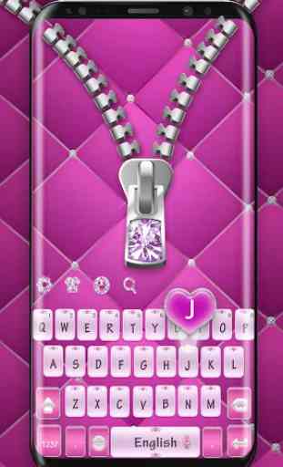 Diamond Zip Pink Keyboard 2