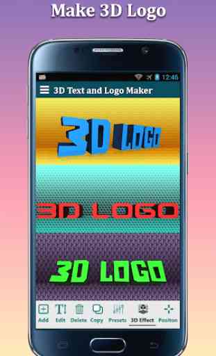 Editor de Texto 3D-3D Logotipo criador & 3D Nome 3