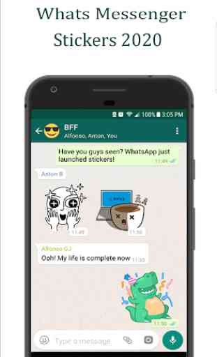 Free Whats Messenger Stickers 2020 1