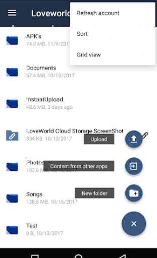 LoveWorld Cloud Storage App 3