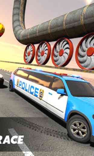 Polícia limusine carro acrobacias gt corrida 3