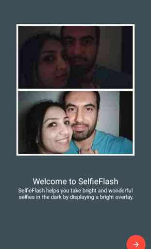 Selfie Flash - bright pictures in any camera app 1