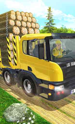Transporte de carga de caminhão de log - jogos 4