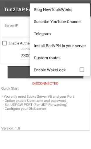 Tun2TAP for Android (Socks To VPN) 4