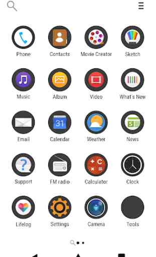 Xperia™ Solid Light Theme 3