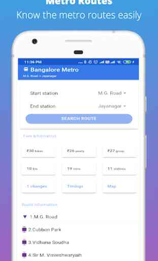 Bangalore Metro : Schedule, Fare, Time Route & Map 1