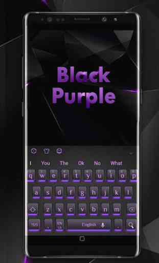 Black Purple Light Keyboard 3