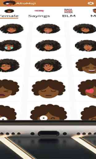 BlackMoji : Your Black and Brown Stickers nd Emoji 1