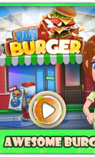 Burger Shop: Hamburger Fazendo Jogo Cooking 2