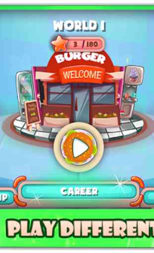 Burger Shop: Hamburger Fazendo Jogo Cooking 3