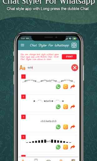 Chat Styler for Whatsapp :Cool Font & Stylish Text 3