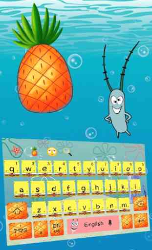 Cute Yellow Sponge Cartoon Keyboard 3