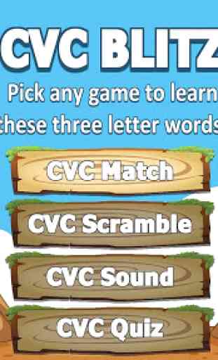 CVC and ABC Words - Four Fun Phonics Games 1