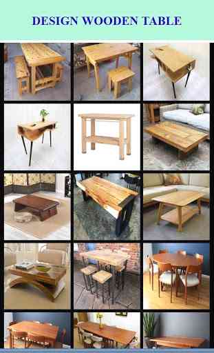 Design de mesa de madeira 1