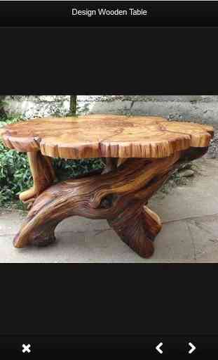 Design de mesa de madeira 2