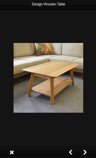 Design de mesa de madeira 3