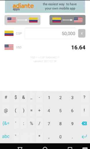 Dollar to Colombian Peso 2