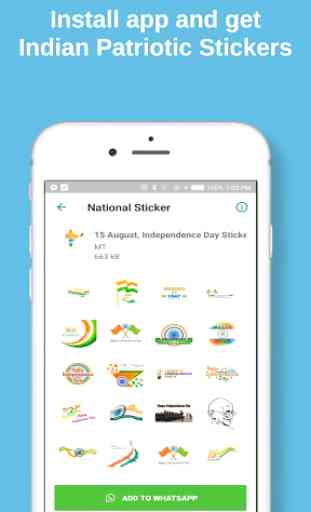 Indian National Days stickers for WhatsApp 2