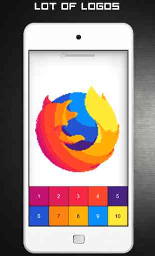 Logo Color by Number - Logo Game Pixel Art 3