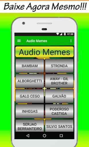 Memes Brasil - Áudios, Botão, Sons, Player 1