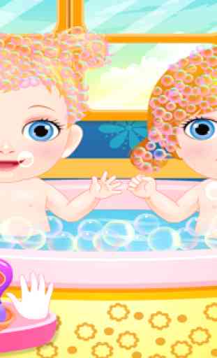 New Born Twin Sisters Caring Fun Game 3