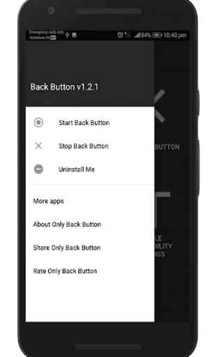 Only Back Button - Single touch back button(No Ad) 4