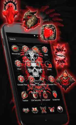 Red Lançador Blood Skull 2