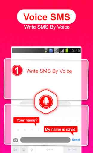 Remetente mensagem de voz: escrever sms por voz 2