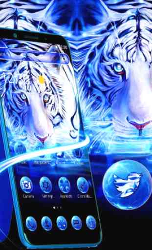 Tema Tigre Branco Azul 1
