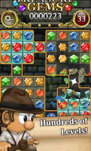 Treasure Gems - Match 3 Jewel Quest 4