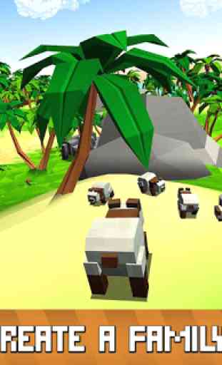 Blocky Panda Simulator - seja um urso de bambu! 4