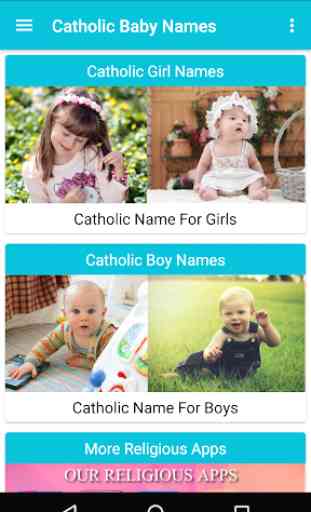 Catholic Baby Names 1