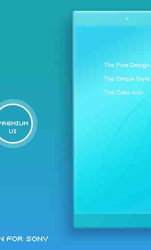 COLOR™ Theme | CYAN - Design For SONY  1
