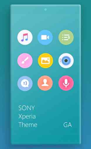 COLOR™ Theme | CYAN - Design For SONY  2