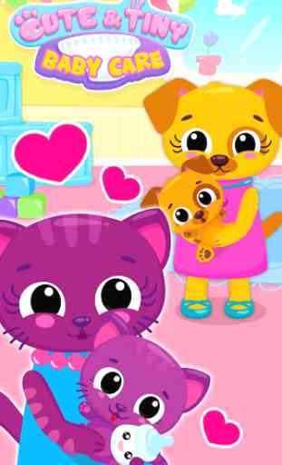 Cute & Tiny Baby Care - My Pet Kitty, Bunny, Puppy 4