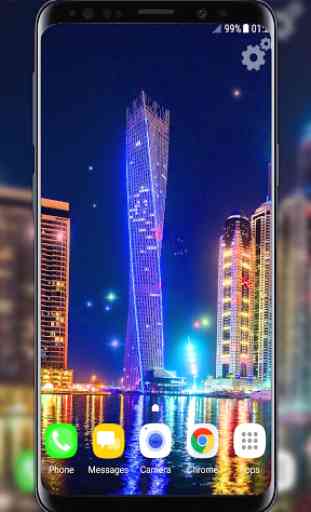 Dubai a Noite Papel de Parede 3