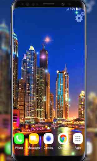 Dubai a Noite Papel de Parede 4