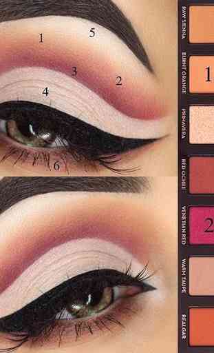 Exemplos de maquiagem dos olhos (passo a passo) 3