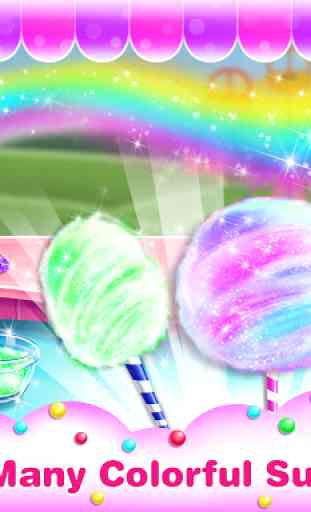 Fabricante de Algodão Doce - Rainbow Sweety Games 2