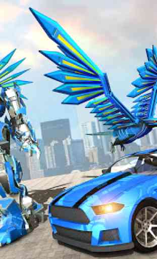 Flying Falcon Robot Transforming Game 1