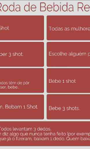 Jogo de bebida - Roda dos Bêbados , Em português 1
