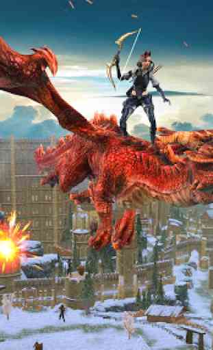 Jogos de Vôo do dragão: Cidade Ação 3D 3
