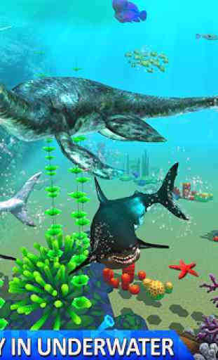 Mundo do monstro do dinossauro do mar 3