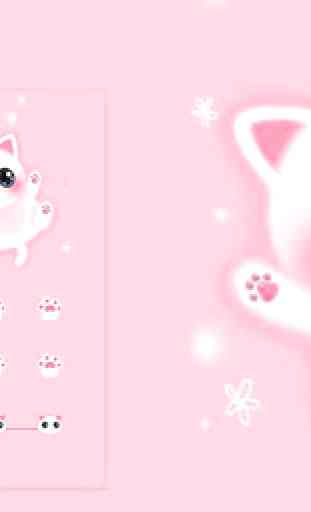 Pink Kitty Theme – AppLock 4