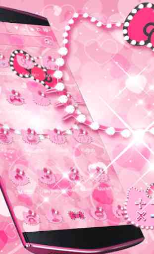 Rosa gatinha diamante tema Pink Kitty Diamond 2