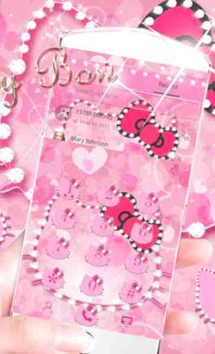 Rosa gatinha diamante tema Pink Kitty Diamond 3